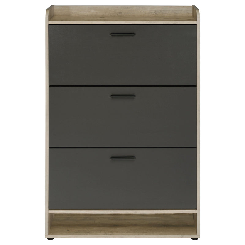 Denia 3-tier Engineered Wood Shoe Cabinet Grey - 950404