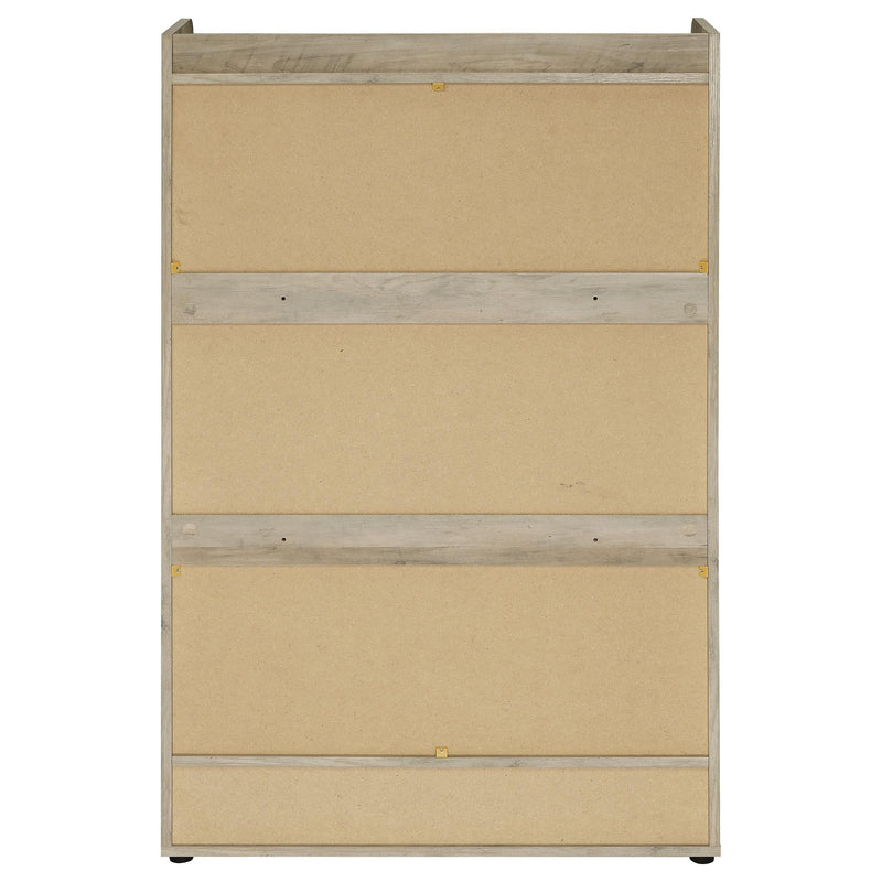 Denia 3-tier Engineered Wood Shoe Cabinet Grey - 950404