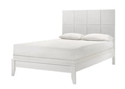Denker White King Panel Bed - Lara FurnitureKing Bed