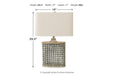 Deondra Gray Table Lamp - Gate FurnitureTable Lamp