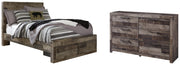 Derekson Full Panel Bed with 2 Storage Drawers with Dresser in Multi Gray from Ashley - Lara Furniture