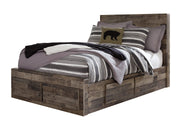 Derekson Multi Gray Double Side/Footboard Storage Platform Youth Bedroom Set - Lara FurnitureYouth Bedroom Set