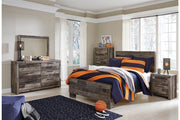 Derekson Multi Gray Full Panel Bed - Gate FurnitureFull Bed
