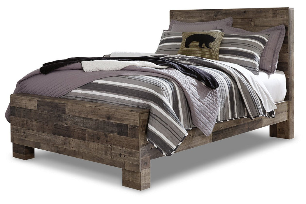 Derekson Multi Gray Full Panel Bed - Gate FurnitureFull Bed