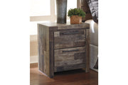 Derekson Multi Gray Nightstand - Lara FurnitureNightstand
