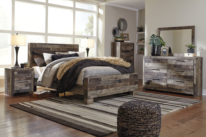 Derekson Multi Gray Nightstand - Lara FurnitureNightstand