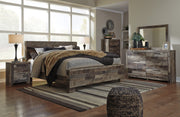 Derekson Multi Gray Panel Bedroom Set - Lara FurnitureBedroom Set