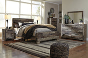 Derekson Multi Gray Panel Bedroom Set - Lara FurnitureBedroom Set