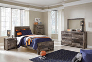 Derekson Multi Gray Panel Youth Bedroom Set - Lara FurnitureYouth Bedroom Set