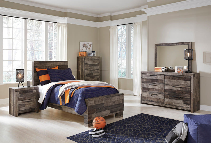 Derekson Multi Gray Panel Youth Bedroom Set - Lara FurnitureYouth Bedroom Set