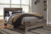 Derekson Multi Gray Queen Panel Bed - Gate FurnitureQueen Bed