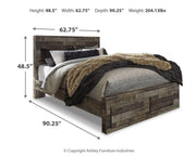 Derekson Multi Gray Queen Panel Storage Bed, Dresser and 2 Nightstands - B200B82