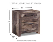 Derekson Multi Gray Queen Panel Storage Bed, Dresser and 2 Nightstands - B200B82