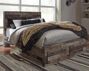 Derekson Multi Gray Queen Storage Bed and 2 Chests - B200B67