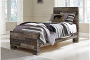 Derekson Multi Gray Twin Panel Bed - Lara FurnitureTwin Bed