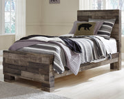 Derekson Twin Panel Bed with Mirrored Dresser and Chest in Multi Gray from Ashley - Lara Furniture