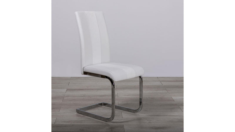 Derry Reading Marble/White Dining Set - Lara FurnitureDining Room Set