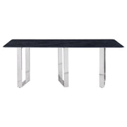 Desden 79-inch Rectangular Sintered Stone Dining Table Grey - 109361