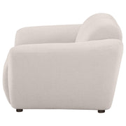 Destino Chenille Upholstered Splayed Arm Accent Chair Greige - 509303