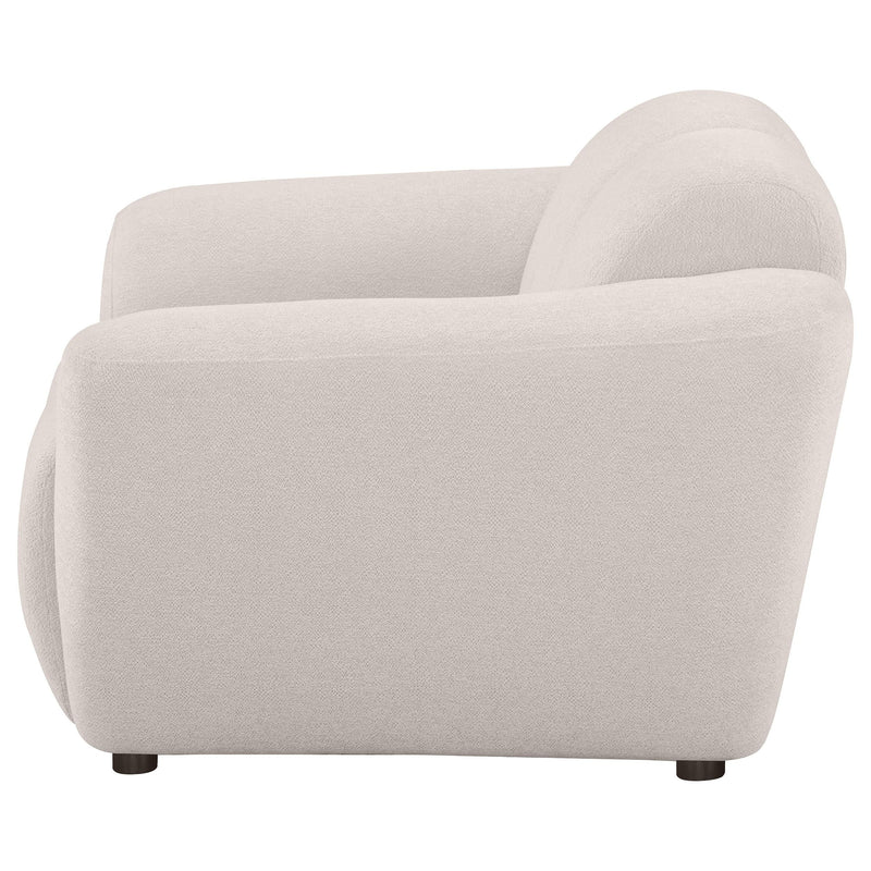 Destino Chenille Upholstered Splayed Arm Accent Chair Greige - 509303