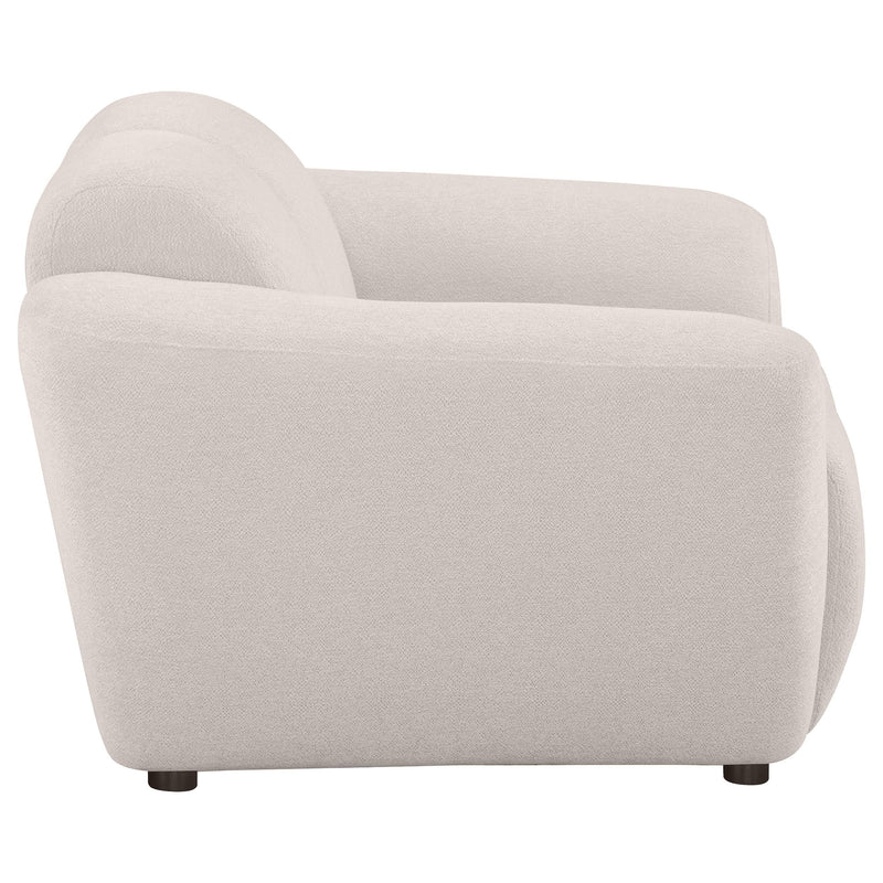 Destino Chenille Upholstered Splayed Arm Accent Chair Greige - 509303