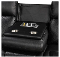 Detroit Black Sofa & Loveseat & Chair - DETROIT-BK-SLC