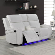 Detroit White Sofa & Loveseat - DETROIT-WT-SLS