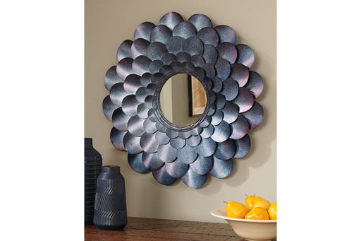 Deunoro Blue Accent Mirror - Gate FurnitureOther Products
