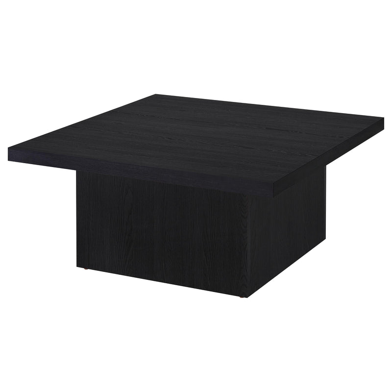 Devar 2-piece Square Cocktail Coffee End Table Set Black - 706408-S2