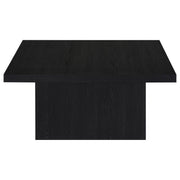 Devar 2-piece Square Cocktail Coffee End Table Set Black - 706408-S2