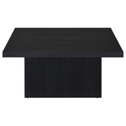 Devar 2-piece Square Cocktail Coffee End Table Set Black - 706408-S2