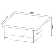 Devar 2-piece Square Coffee and End Table Set Dark Pine - 710888-S2