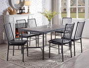 Devar Gray Metal Dining Set - Lara FurnitureDining Room Set
