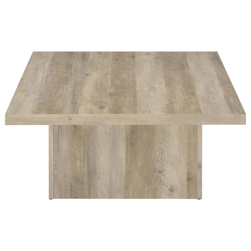 Devar Square Engineered Wood Coffee Table Distressed Pine - 710878