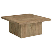 Devar Square Engineered Wood Coffee Table Mango Brown - 708068