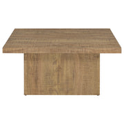 Devar Square Engineered Wood Coffee Table Mango Brown - 708068
