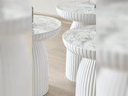 Diamond Coffee Table in White - 125-DIA-ET-W