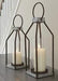 Diedrick Gray/Black Lantern (Set of 2) - Gate FurnitureTable Top Accessories
