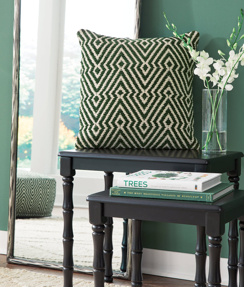 Digover Green/Ivory Pillow (Set of 4) - A1001036