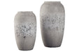Dimitra Brown/Cream Vase (Set of 2) - Gate FurnitureVase