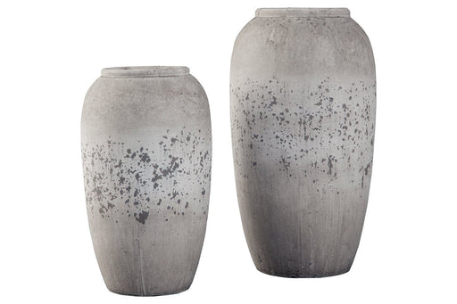 Dimitra Brown/Cream Vase (Set of 2) - Gate FurnitureVase