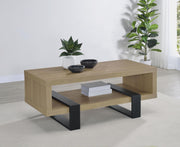 Dinard Engineered Wood Cocktail Coffee Table Latte - 723688