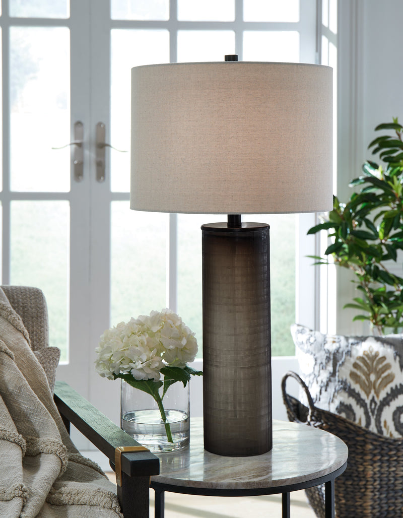 Dingerly 2-Piece Table Lamp Set in Brown - PKG015582