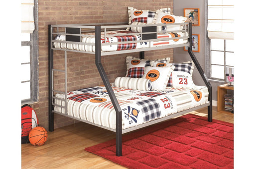 Dinsmore Black/Gray Twin over Full Bunk Bed - Gate FurnitureBunk Bed
