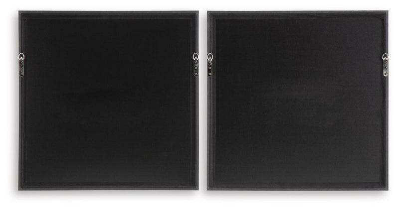 Dirkgrove Black/White/Brown Wall Art (Set of 2) - A8000549