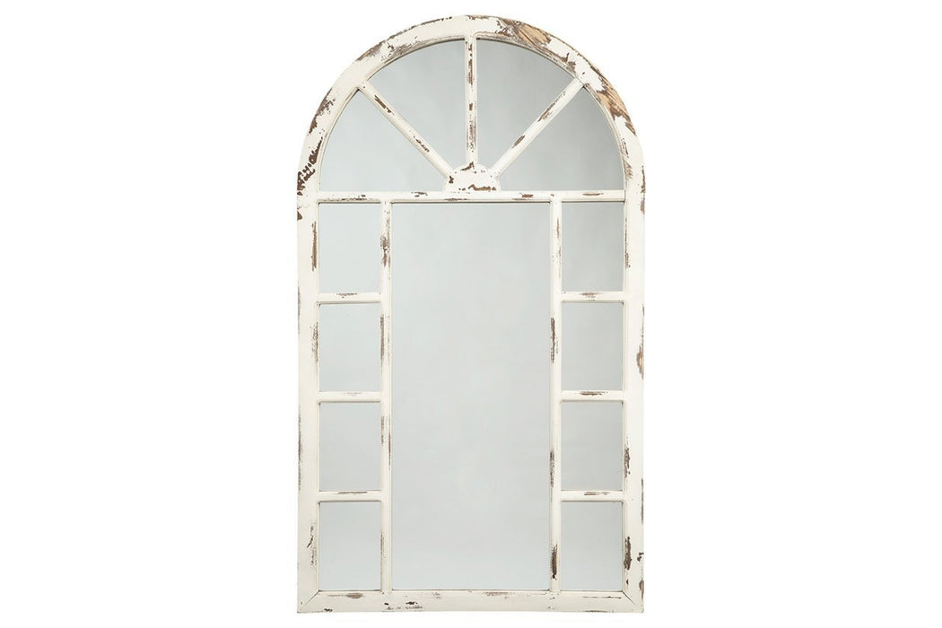Divakar Antique White Accent Mirror - Gate FurnitureOther Products