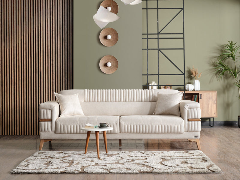 Divano Convertible Loveseat in Beige - 200-ELIF-DIV-A310-2