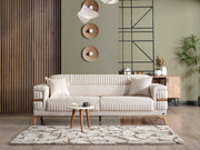 Divano Convertible Loveseat in Cream - 200-ELIF-DIV-A311-2