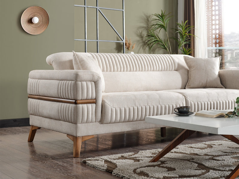 Divano Convertible Sofa in Cream - 200-ELIF-DIV-A311-3