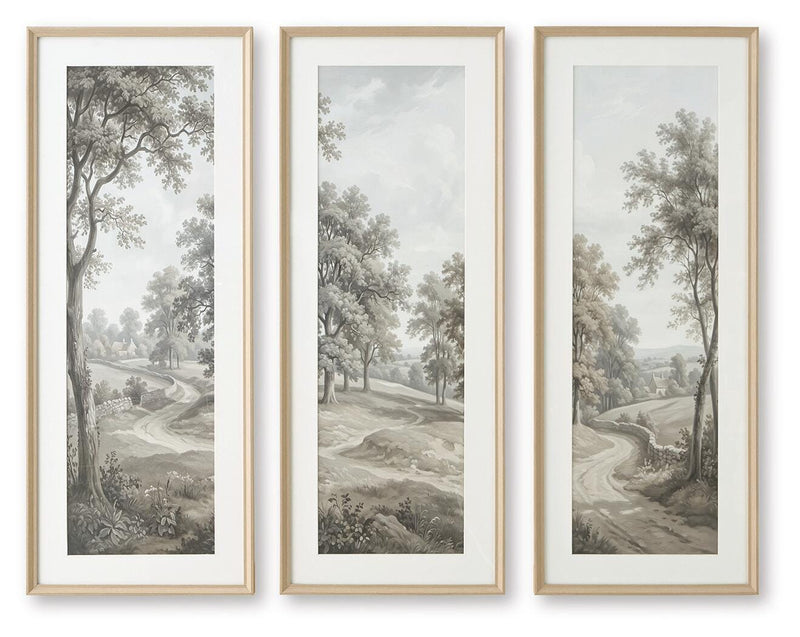 Dixonburg Taupe/Gray Wall Art (Set of 3) - A8000562